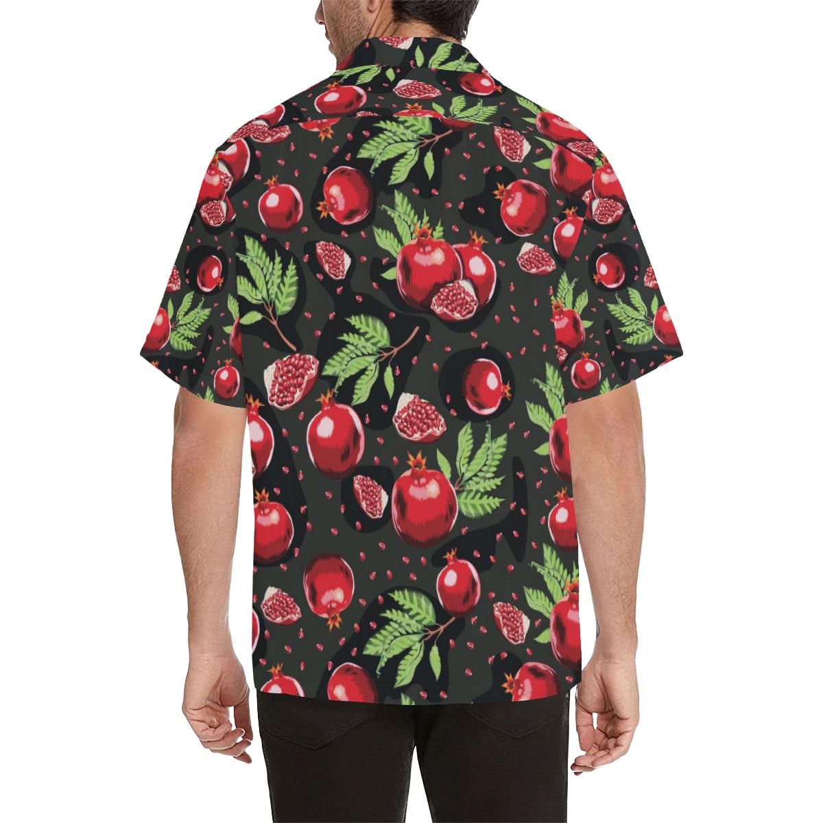 Pomegranate Pattern Print Design PG06 Men Hawaiian Shirt-JorJune