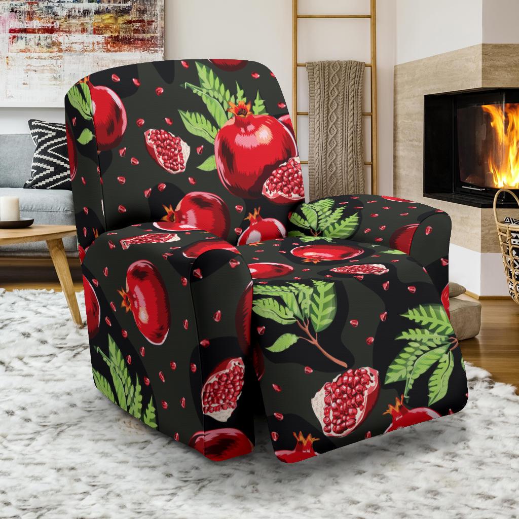 Pomegranate Pattern Print Design PG06 Recliner Slipcover-JORJUNE.COM
