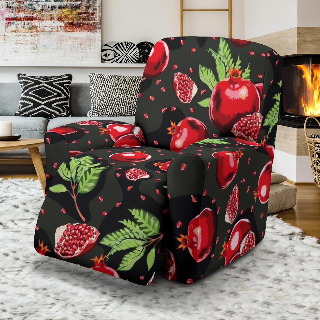Pomegranate Pattern Print Design PG06 Recliner Slipcover-JORJUNE.COM