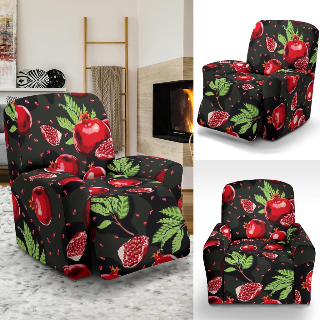 Pomegranate Pattern Print Design PG06 Recliner Slipcover-JORJUNE.COM