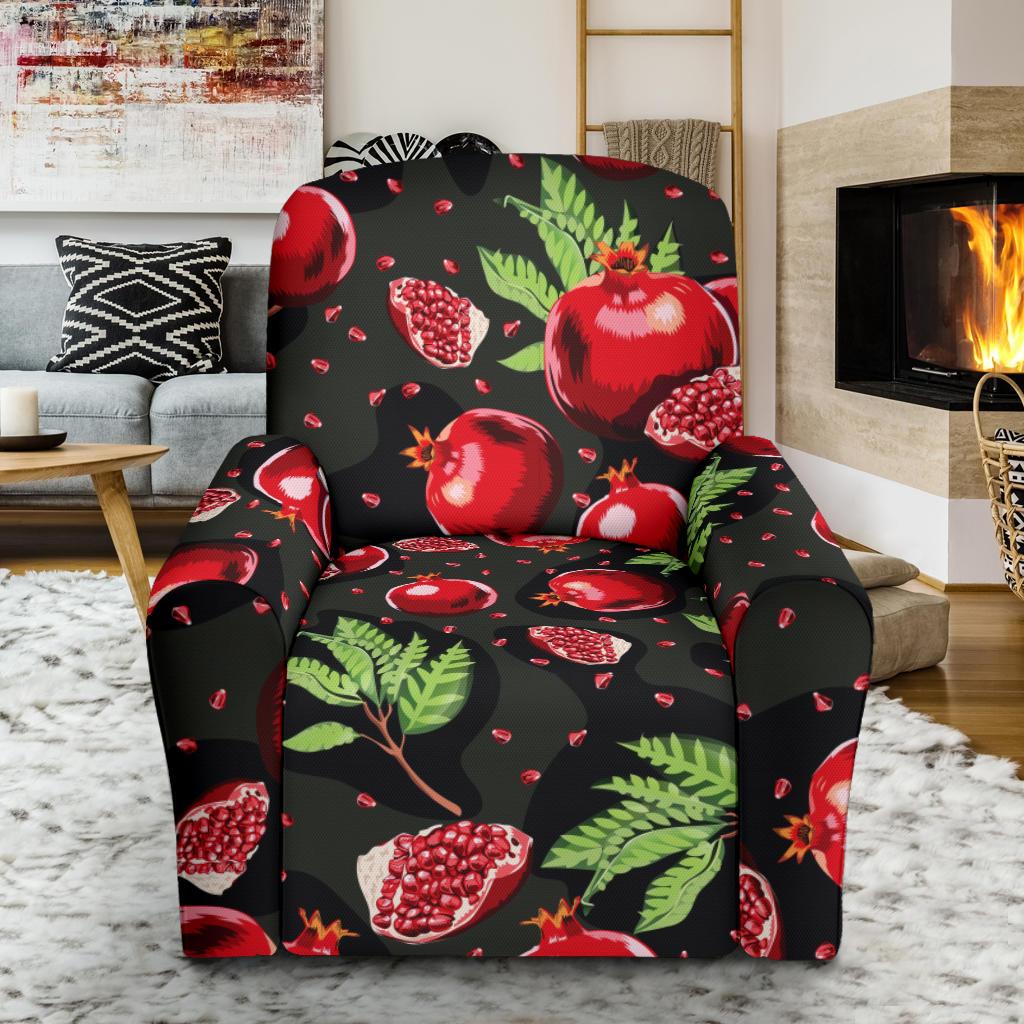 Pomegranate Pattern Print Design PG06 Recliner Slipcover-JORJUNE.COM