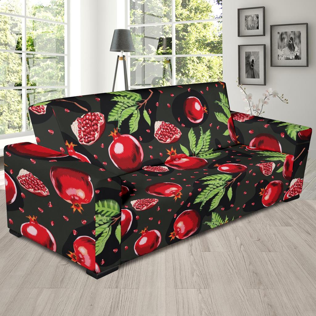 Pomegranate Pattern Print Design PG06 Sofa Slipcover-JORJUNE.COM