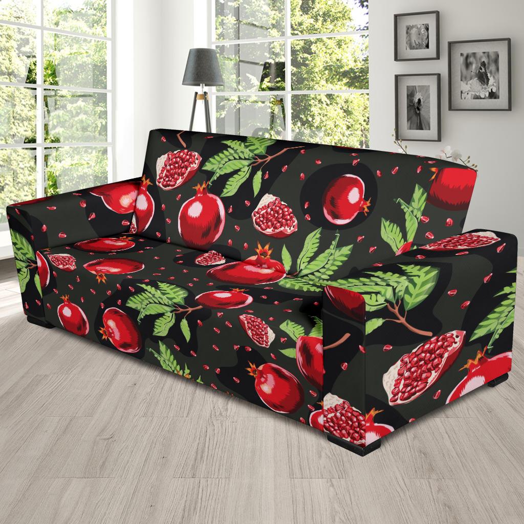 Pomegranate Pattern Print Design PG06 Sofa Slipcover-JORJUNE.COM