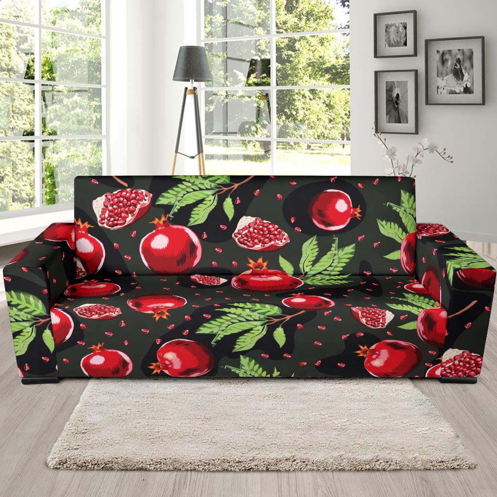 Pomegranate Pattern Print Design PG06 Sofa Slipcover-JORJUNE.COM