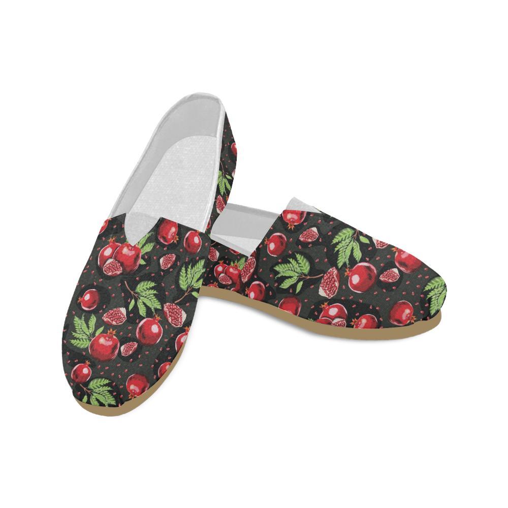 Pomegranate Pattern Print Design PG06 Women Casual Shoes-JorJune.com