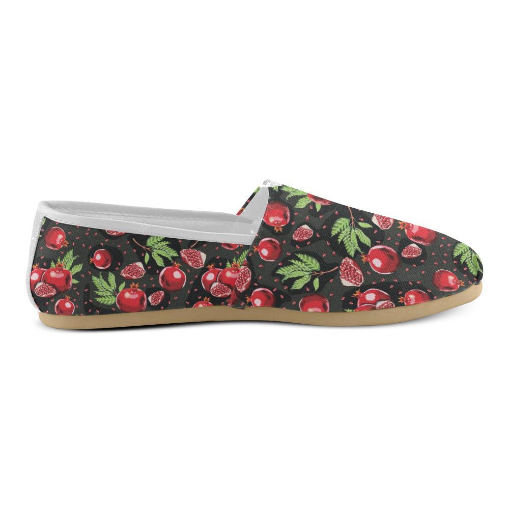 Pomegranate Pattern Print Design PG06 Women Casual Shoes-JorJune.com
