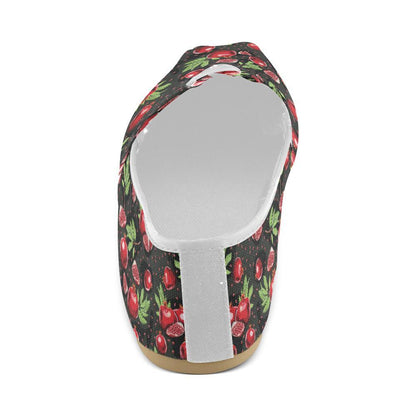 Pomegranate Pattern Print Design PG06 Women Casual Shoes-JorJune.com