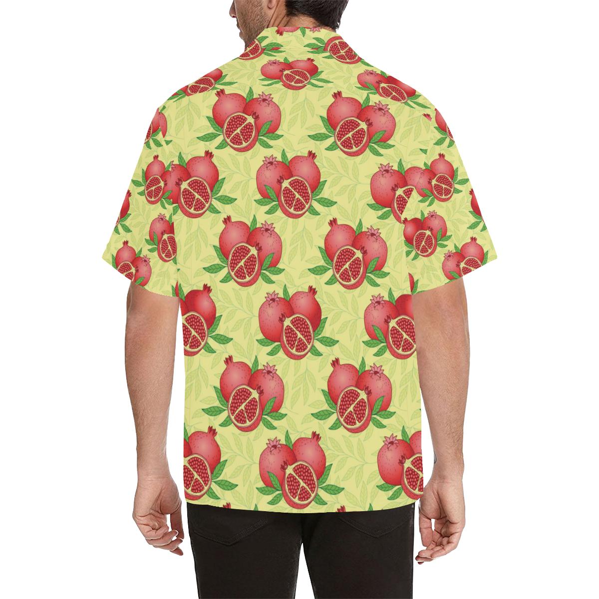 Pomegranate Pattern Print Design PG07 Men Hawaiian Shirt-JorJune