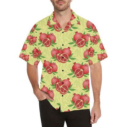 Pomegranate Pattern Print Design PG07 Men Hawaiian Shirt-JorJune