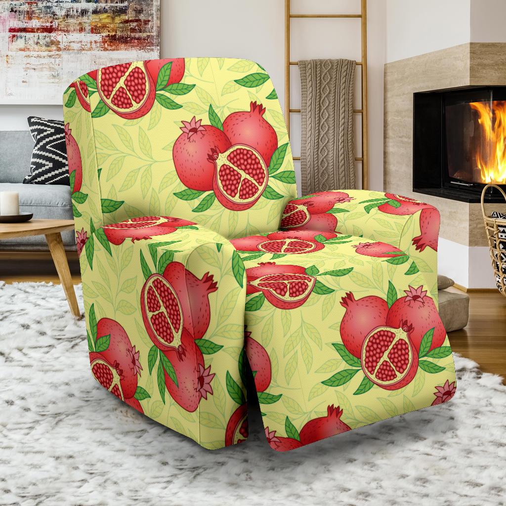 Pomegranate Pattern Print Design PG07 Recliner Slipcover-JORJUNE.COM