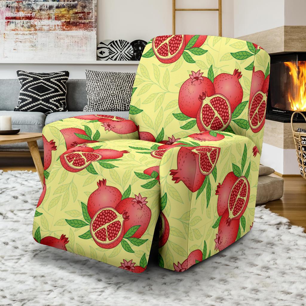 Pomegranate Pattern Print Design PG07 Recliner Slipcover-JORJUNE.COM