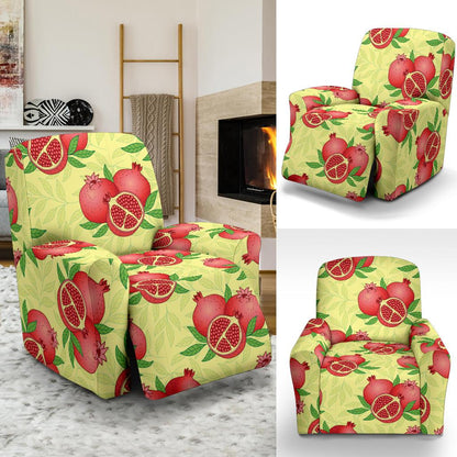 Pomegranate Pattern Print Design PG07 Recliner Slipcover-JORJUNE.COM
