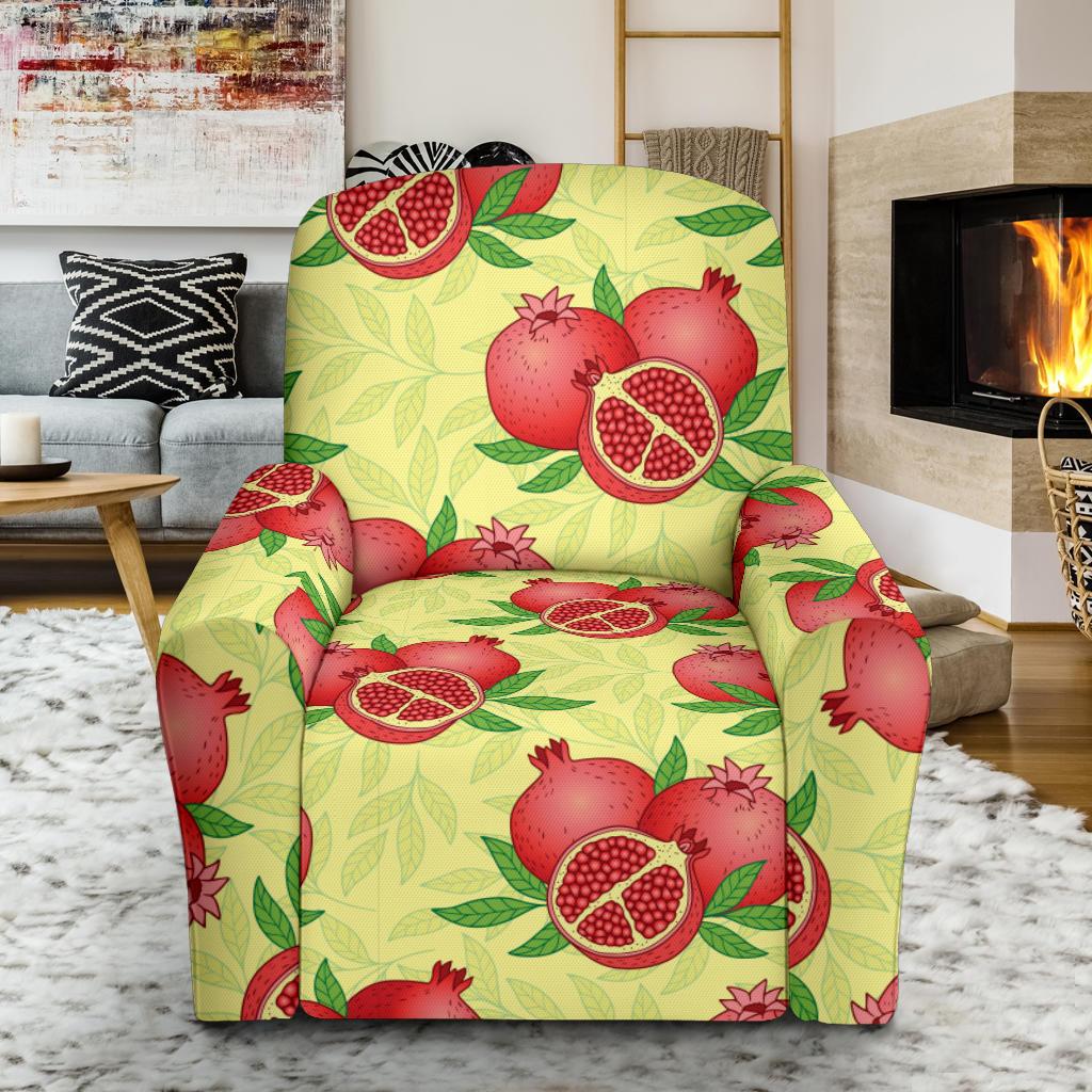Pomegranate Pattern Print Design PG07 Recliner Slipcover-JORJUNE.COM