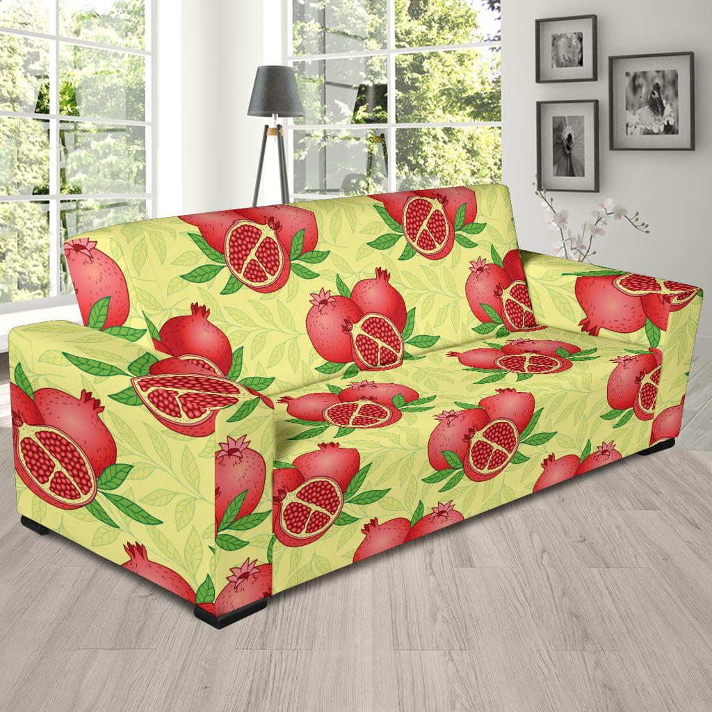 Pomegranate Pattern Print Design PG07 Sofa Slipcover-JORJUNE.COM