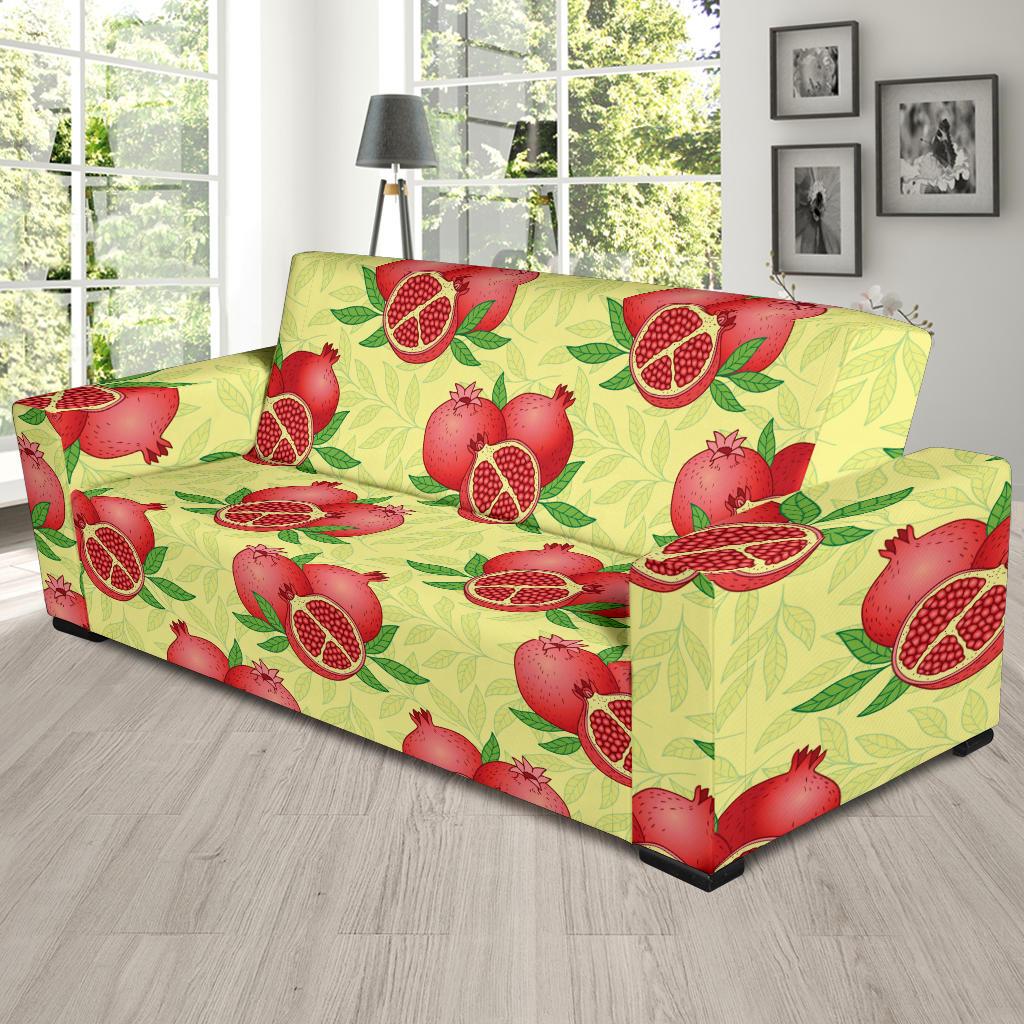 Pomegranate Pattern Print Design PG07 Sofa Slipcover-JORJUNE.COM