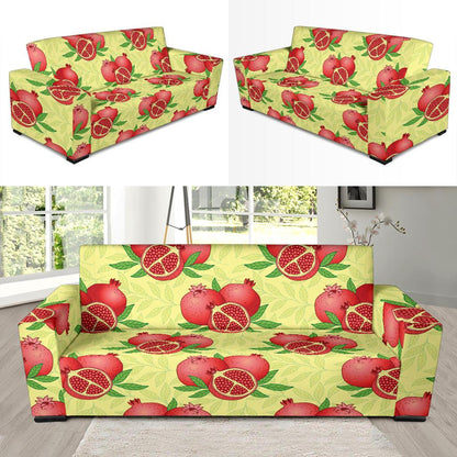 Pomegranate Pattern Print Design PG07 Sofa Slipcover-JORJUNE.COM