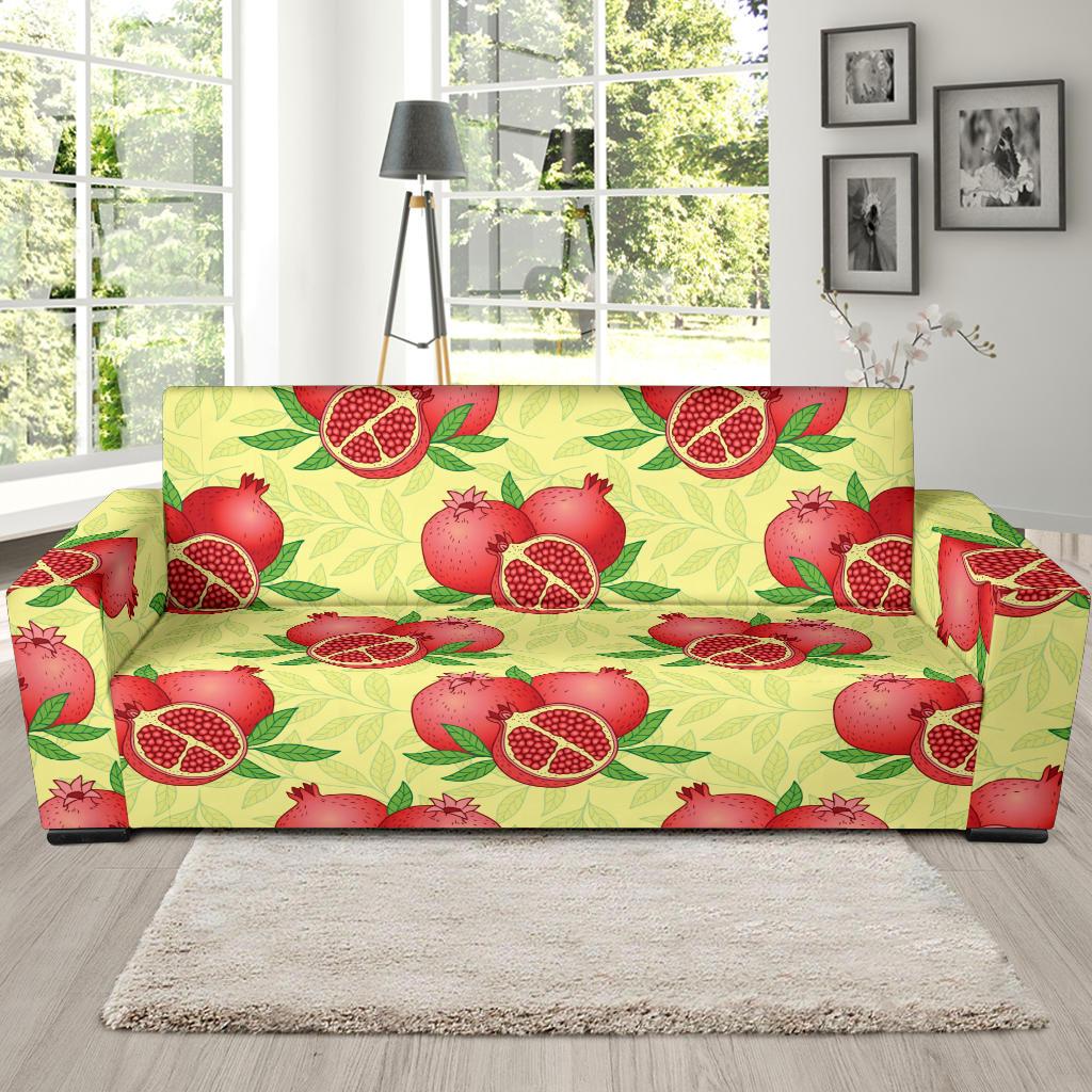 Pomegranate Pattern Print Design PG07 Sofa Slipcover-JORJUNE.COM