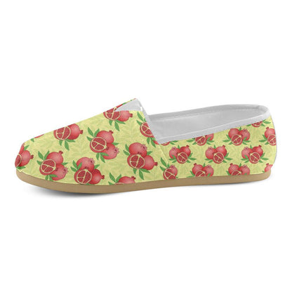 Pomegranate Pattern Print Design PG07 Women Casual Shoes-JorJune.com