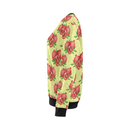 Pomegranate Pattern Print Design PG07 Women Long Sleeve Sweatshirt-JorJune