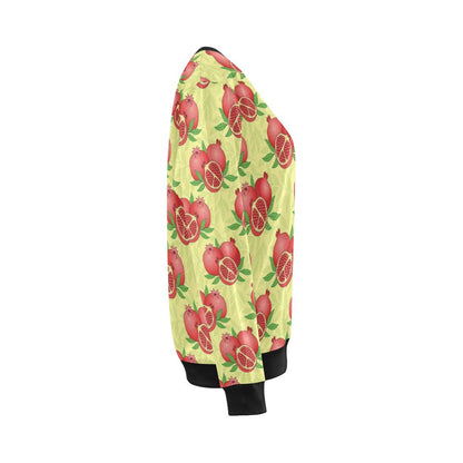 Pomegranate Pattern Print Design PG07 Women Long Sleeve Sweatshirt-JorJune