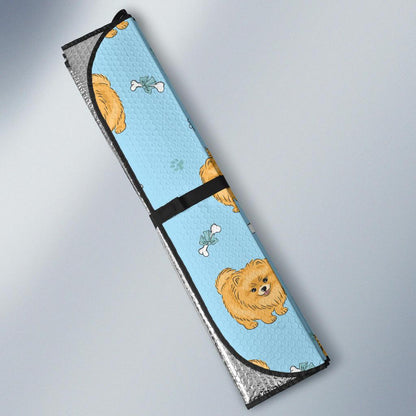 Pomeranians Pattern Print Design A03 Car Sun Shades-JORJUNE.COM