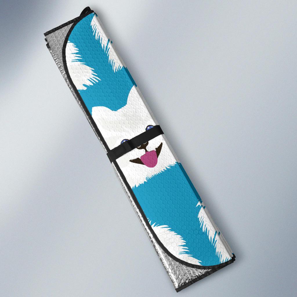 Pomeranians Pattern Print Design A05 Car Sun Shades-JORJUNE.COM