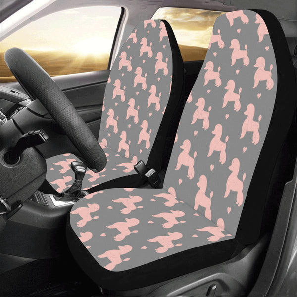 Poodle Pattern Print Design A02 Universal Fit Car Seat Covers - JorJune