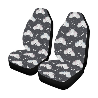 Poodle Pattern Print Design A03 Car Seat Covers (Set of 2)-JORJUNE.COM