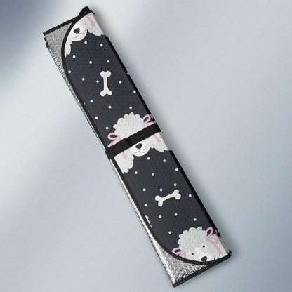 Poodle Pattern Print Design A03 Car Sun Shades-JORJUNE.COM