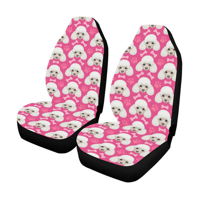 Poodle Pattern Print Design A04 Car Seat Covers (Set of 2)-JORJUNE.COM