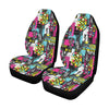 Pop Art Pineapple Pattern Print Design A02 Car Seat Covers (Set of 2)-JORJUNE.COM