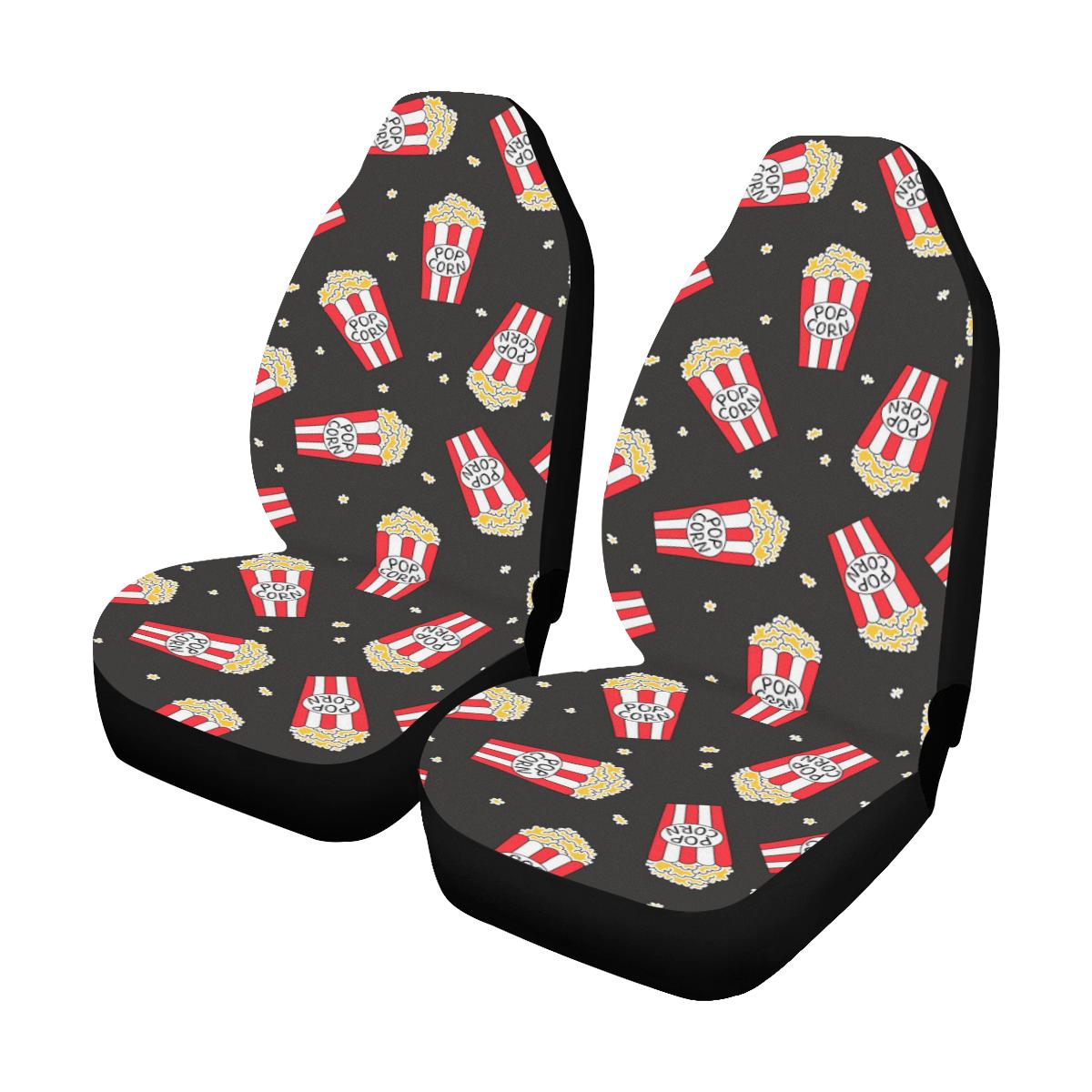 Popcorn Pattern Print Design A01 Car Seat Covers (Set of 2)-JORJUNE.COM