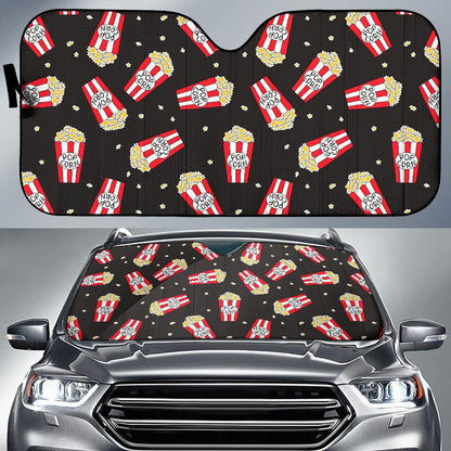 Popcorn Pattern Print Design A01 Car Sun Shades-JORJUNE.COM