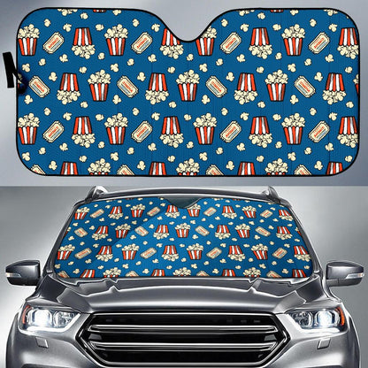 Popcorn Pattern Print Design A03 Car Sun Shades-JORJUNE.COM