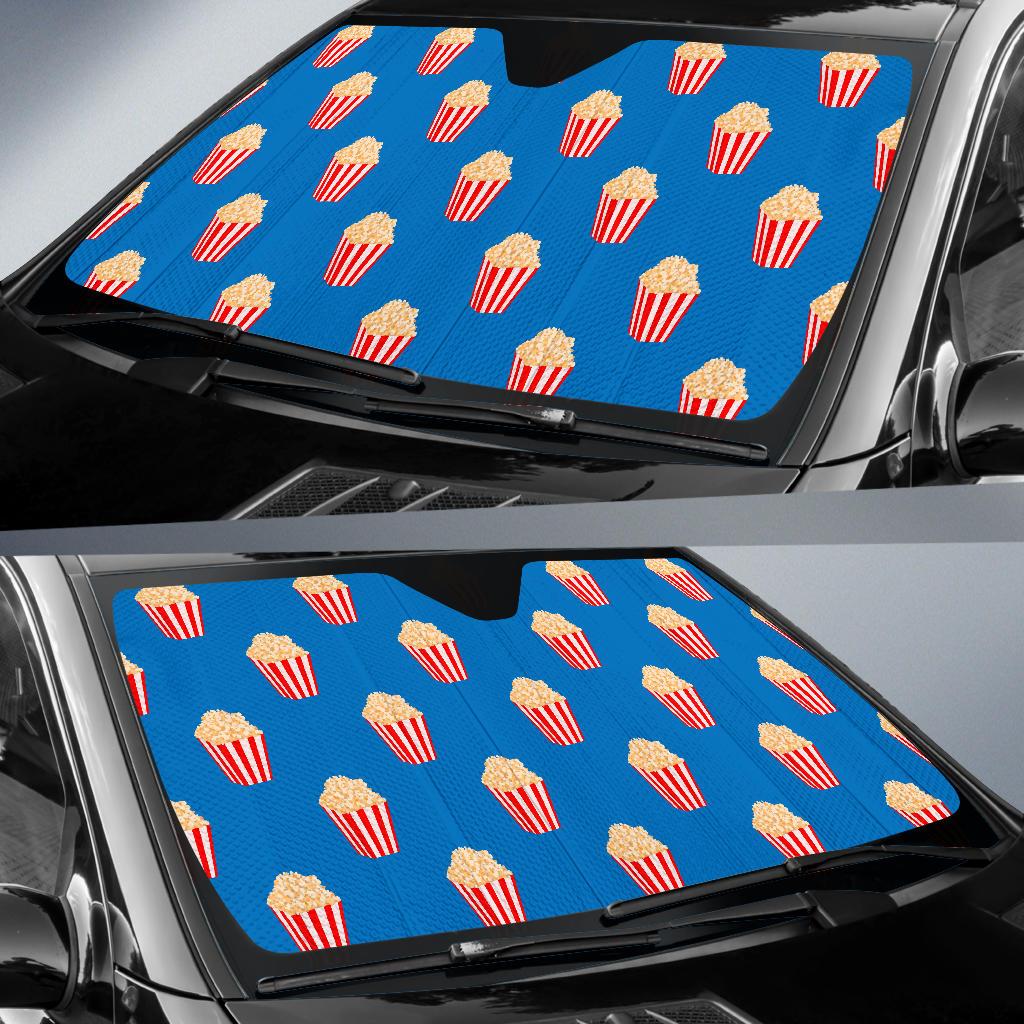 Popcorn Pattern Print Design A04 Car Sun Shades-JORJUNE.COM