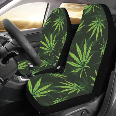 Pot Leaf Pattern Print Design A03 Car Seat Covers (Set of 2)-JORJUNE.COM