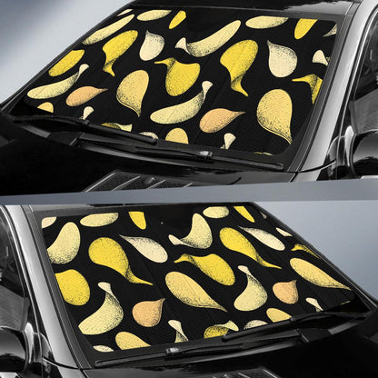 Potato Pattern Print Design A02 Car Sun Shades-JORJUNE.COM