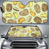 Potato Pattern Print Design A03 Car Sun Shades-JORJUNE.COM