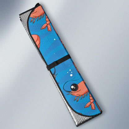 Prawn Cute Pattern Print Design 03 Car Sun Shades-JORJUNE.COM