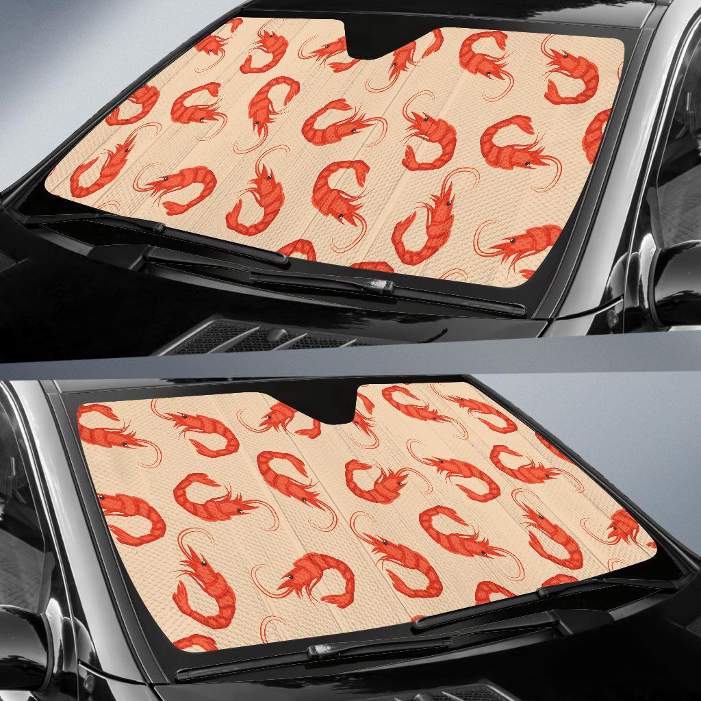 Prawn Pattern Print Design 02 Car Sun Shades-JORJUNE.COM