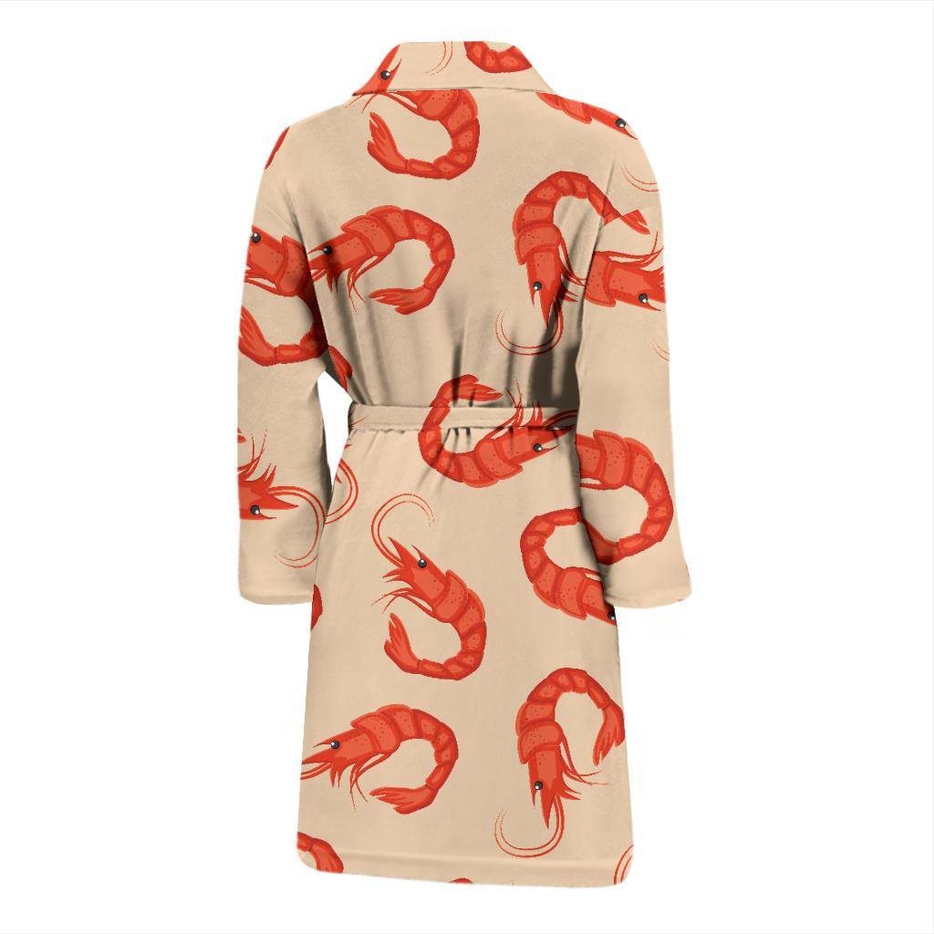 Prawn Pattern Print Design 02 Men Bathrobe-JORJUNE.COM