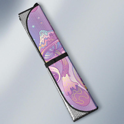 Psychedelic Mushroom Pattern Print Design A01 Car Sun Shades-JORJUNE.COM