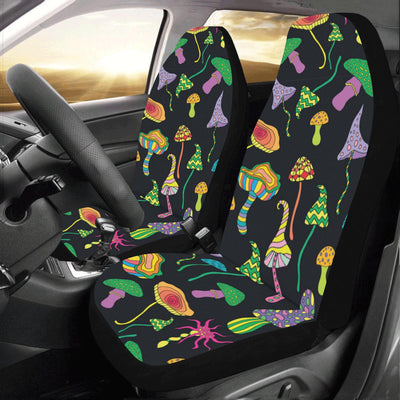 Psychedelic Mushroom Pattern Print Design A02 Car Seat Covers (Set of 2)-JORJUNE.COM