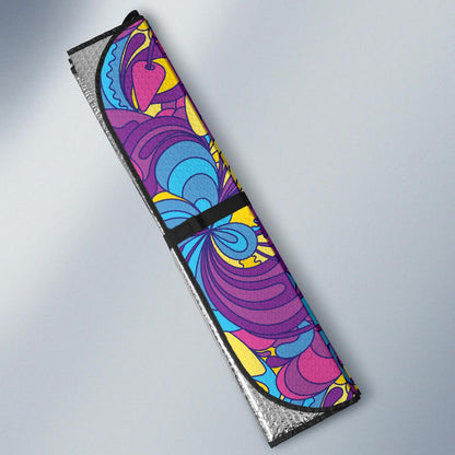 Psychedelic Mushroom Pattern Print Design A03 Car Sun Shades-JORJUNE.COM
