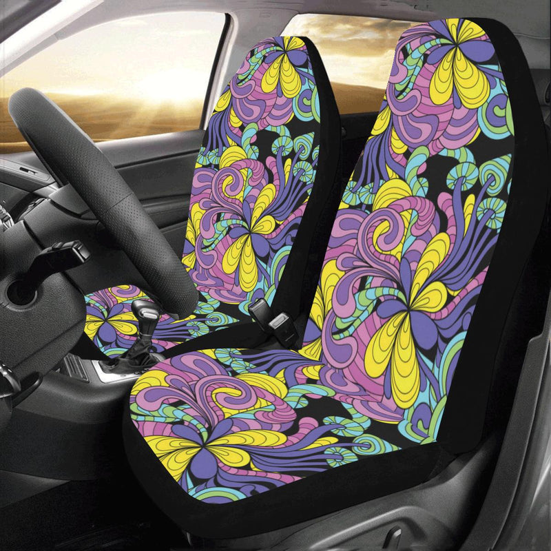 Psychedelic Pattern Print Design A04 Car Seat Covers (Set of 2)-JORJUNE.COM