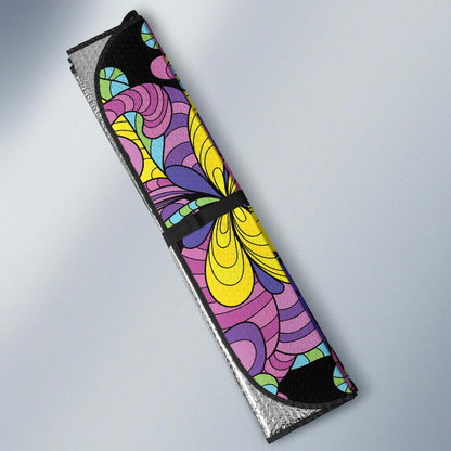 Psychedelic Pattern Print Design A04 Car Sun Shades-JORJUNE.COM
