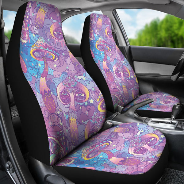 Stained Glass Psychedelic Trippy Pet Car Seat Cover