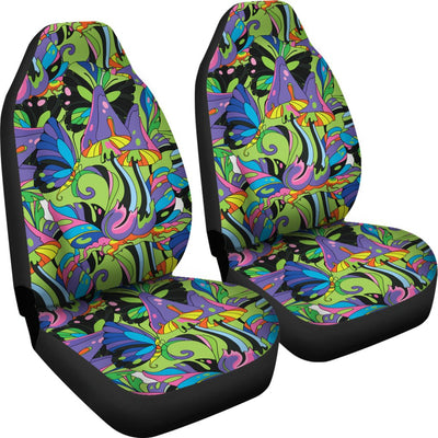 Psychedelic Trippy Mushroom Themed Universal Fit Car Seat Covers