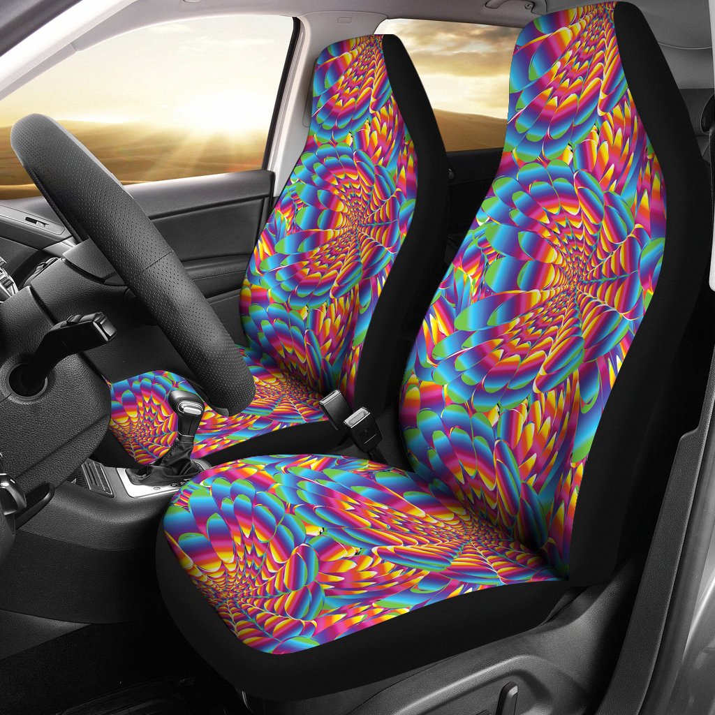 Psychedelic Trippy Pattern Universal Fit Car Seat Covers