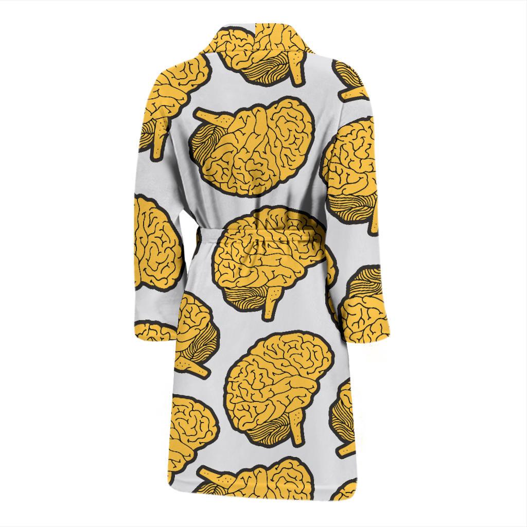 Psychology Pattern Print Design A01 Men Bathrobe-JORJUNE.COM